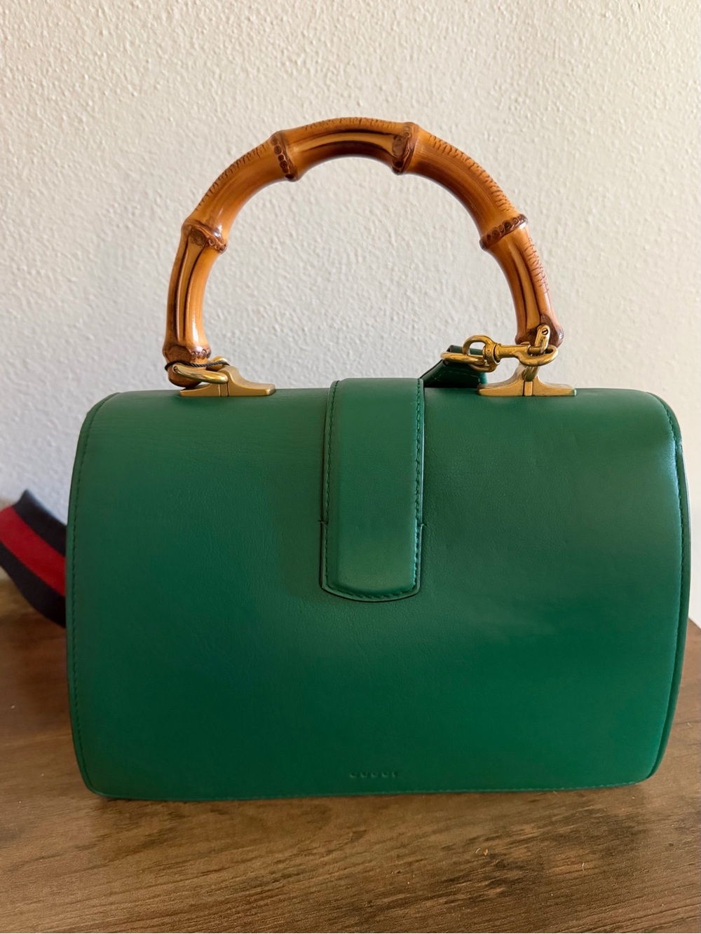 Gucci Moon Calfskin Web Medium Dionysus Bamboo Top Handle Bag - Picture 15 of 16